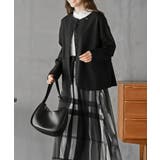 麻混ノーカラージャケット | rps | 詳細画像13 