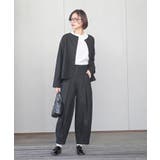 麻混ノーカラージャケット | rps | 詳細画像20 