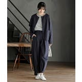 麻混ノーカラージャケット | rps | 詳細画像21 