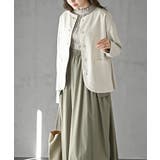 麻混ノーカラージャケット | rps | 詳細画像3 