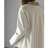 麻混ノーカラージャケット | rps | 詳細画像6 