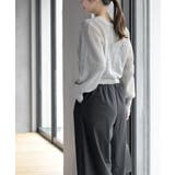 透かし編みフロントリボンラメニットカーディガン | rps | 詳細画像12 