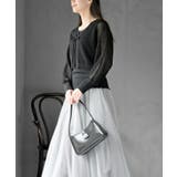 透かし編みフロントリボンラメニットカーディガン | rps | 詳細画像19 