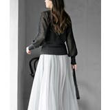 透かし編みフロントリボンラメニットカーディガン | rps | 詳細画像20 