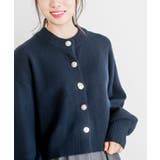 多釦ショート丈ニットカーディガン | rps | 詳細画像14 