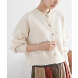 アイボリー | 多釦ショート丈ニットカーディガン | rps