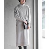 ライトグレー | フェザータートルベスト付アンサンブルワンピース | rps