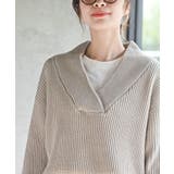 ショールカラーニットプルオーバー | rps | 詳細画像31 