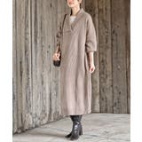 モカ | ショールカラーニットワンピース | rps