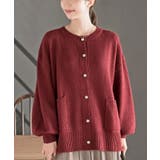 ボルドー | ラメニットカーディガン | rps