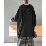 フード付きロングニットカーディガン | rps | 詳細画像12 