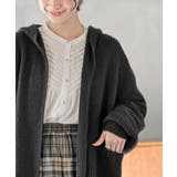 フード付きロングニットカーディガン | rps | 詳細画像14 