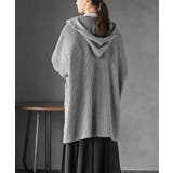 フード付きロングニットカーディガン | rps | 詳細画像28 