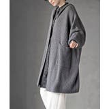 フード付きロングニットカーディガン | rps | 詳細画像3 