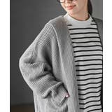 フード付きロングニットカーディガン | rps | 詳細画像30 