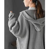 フード付きロングニットカーディガン | rps | 詳細画像31 