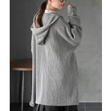 フード付きロングニットカーディガン | rps | 詳細画像32 