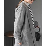 フード付きロングニットカーディガン | rps | 詳細画像33 