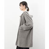フード付きロングニットカーディガン | rps | 詳細画像34 