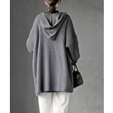 フード付きロングニットカーディガン | rps | 詳細画像4 