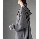 フード付きロングニットカーディガン | rps | 詳細画像7 