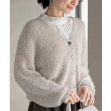 シャギーVネックショートカーディガン | rps | 詳細画像1