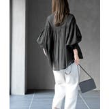 コットンボイルフリルネックピンタックブラウス | rps | 詳細画像12 