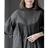 コットンボイルフリルネックピンタックブラウス | rps | 詳細画像14 