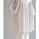 コットンボイルフリルネックピンタックブラウス | rps | 詳細画像25 