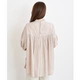 コットンボイルフリルネックピンタックブラウス | rps | 詳細画像27 