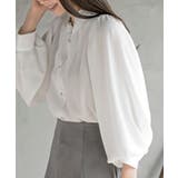 ボリューム袖フリルネックブラウス | rps | 詳細画像7