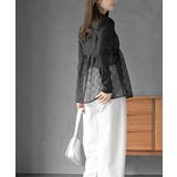 花柄刺繍前開きダブルリボンキャミチュニック | rps | 詳細画像18 