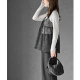 花柄刺繍前開きダブルリボンキャミチュニック | rps | 詳細画像25 