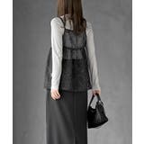 花柄刺繍前開きダブルリボンキャミチュニック | rps | 詳細画像26 