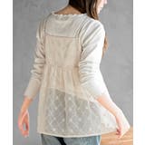 花柄刺繍前開きダブルリボンキャミチュニック | rps | 詳細画像7 