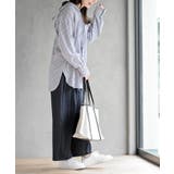 コットンシアーストライプフード付きブラウス | rps | 詳細画像11 