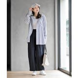 コットンシアーストライプフード付きブラウス | rps | 詳細画像8 