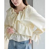 ホットフィックスクロスフリルペプラムブラウス | rps | 詳細画像1 