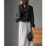 ホットフィックスクロスフリルペプラムブラウス | rps | 詳細画像11 