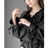 ホットフィックスクロスフリルペプラムブラウス | rps | 詳細画像14 