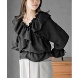 ホットフィックスクロスフリルペプラムブラウス | rps | 詳細画像15 