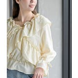 ホットフィックスクロスフリルペプラムブラウス | rps | 詳細画像6 