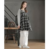 ワッフルチェックリボンキャミチュニック | rps | 詳細画像2 