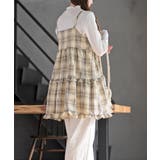 ワッフルチェックリボンキャミチュニック | rps | 詳細画像20 