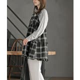 ワッフルチェックリボンキャミチュニック | rps | 詳細画像3 