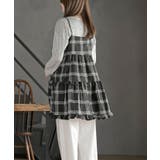 ワッフルチェックリボンキャミチュニック | rps | 詳細画像4 