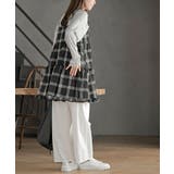 ワッフルチェックリボンキャミチュニック | rps | 詳細画像5 