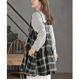 ワッフルチェックリボンキャミチュニック | rps | 詳細画像7 