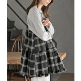 ワッフルチェックリボンキャミチュニック | rps | 詳細画像9 