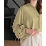 変形袖タックスキッパーブラウス | rps | 詳細画像23